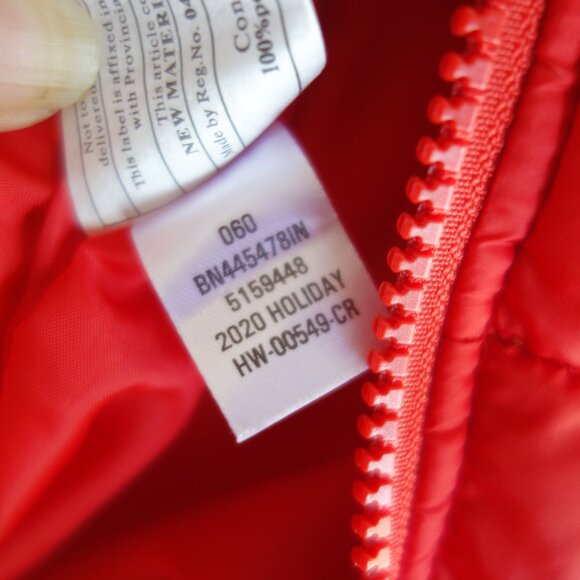 NORDSTROM Winter Snow One-Piece Red Puffer Suit – 9 months - Picture 5 of 5